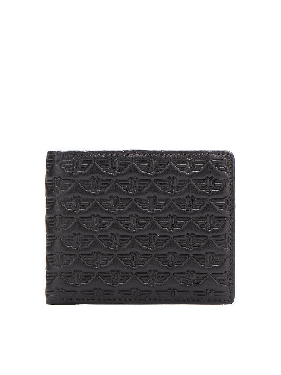

Police Unisex Brown Leather Two Fold Wallet