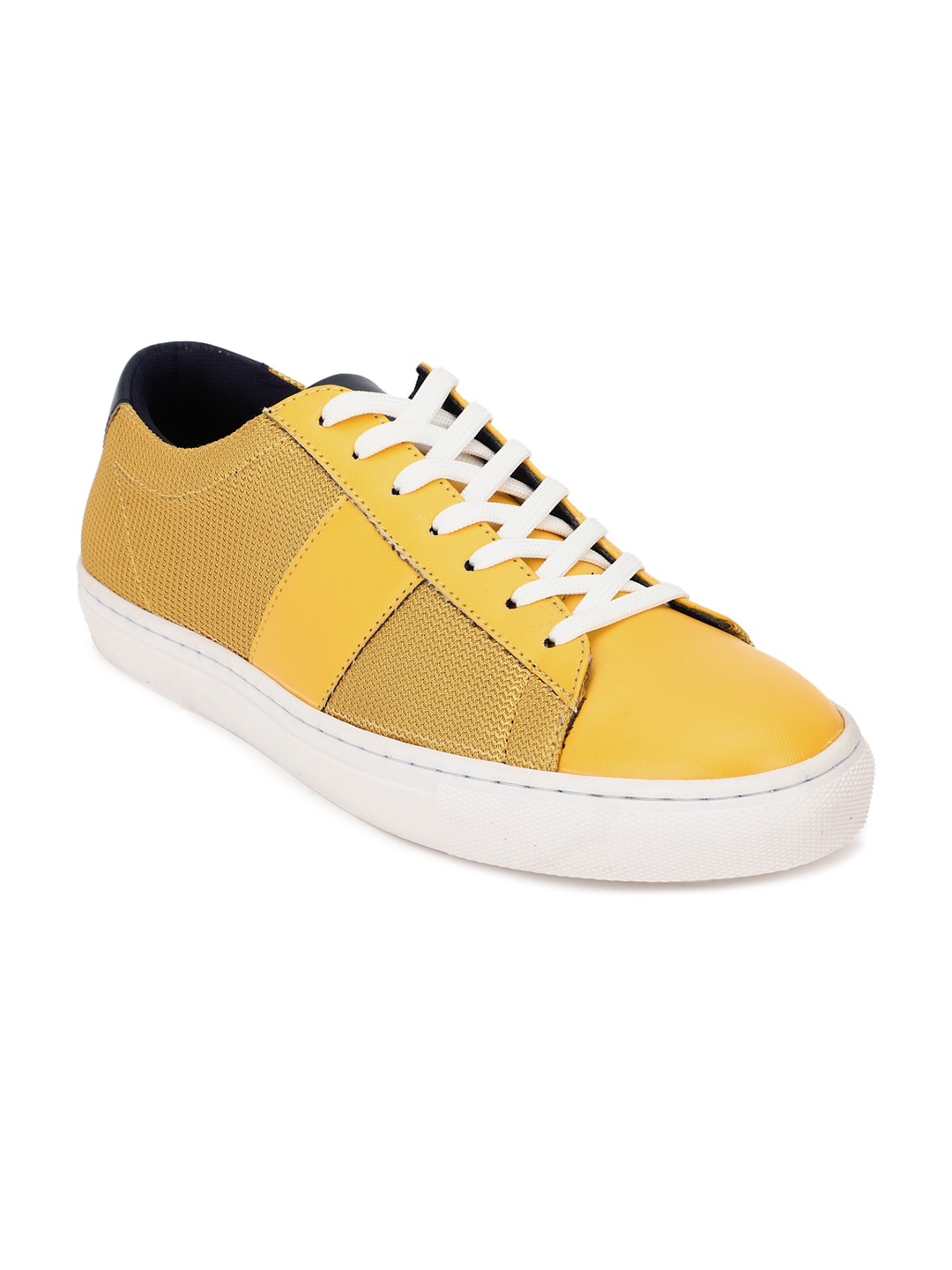 

FOREVER 21 Women Yellow Textured Sneakers