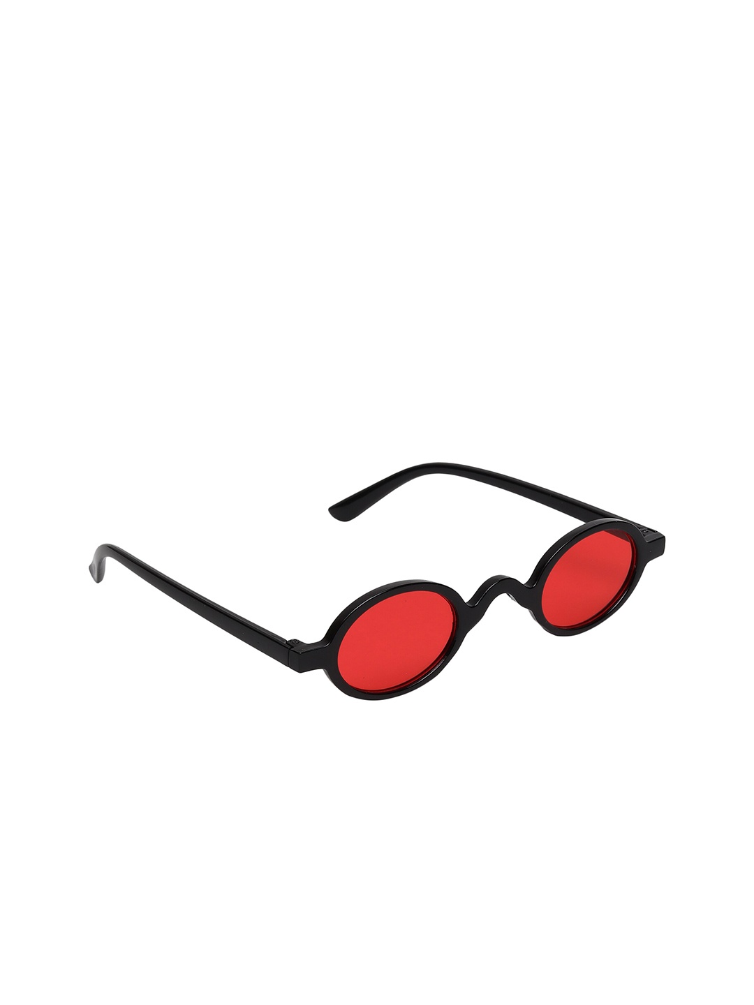 

FROGGY Unisex Kids Red Lens & Black Oval Sunglasses with UV Protected Lens