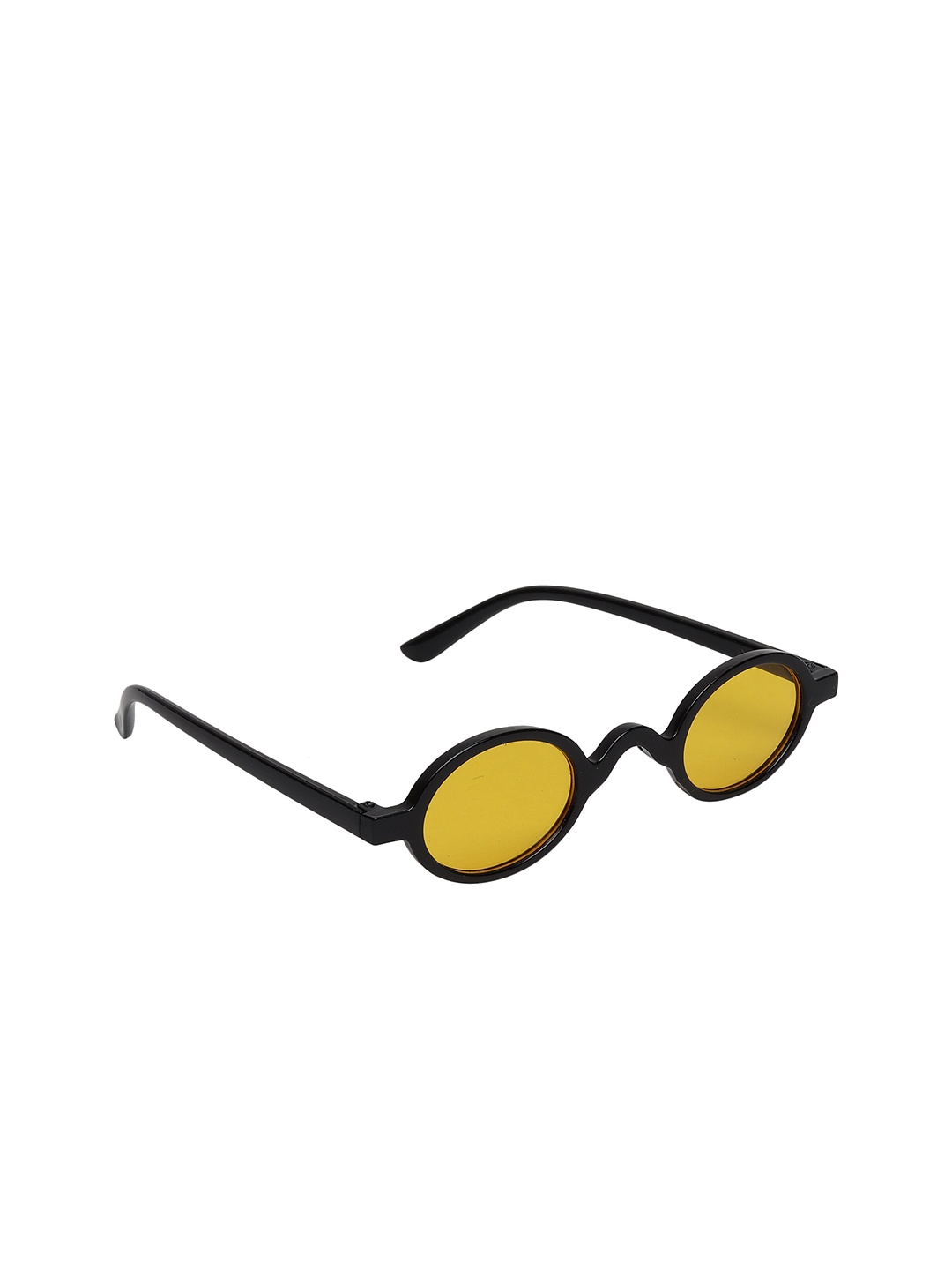 

FROGGY Unisex Kids Yellow Lens & Black Oval Sunglasses with UV Protected Lens