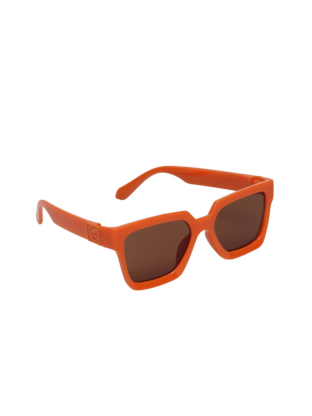 

FROGGY Unisex Kids Brown Lens & Orange Square Sunglasses with UV Protected Lens