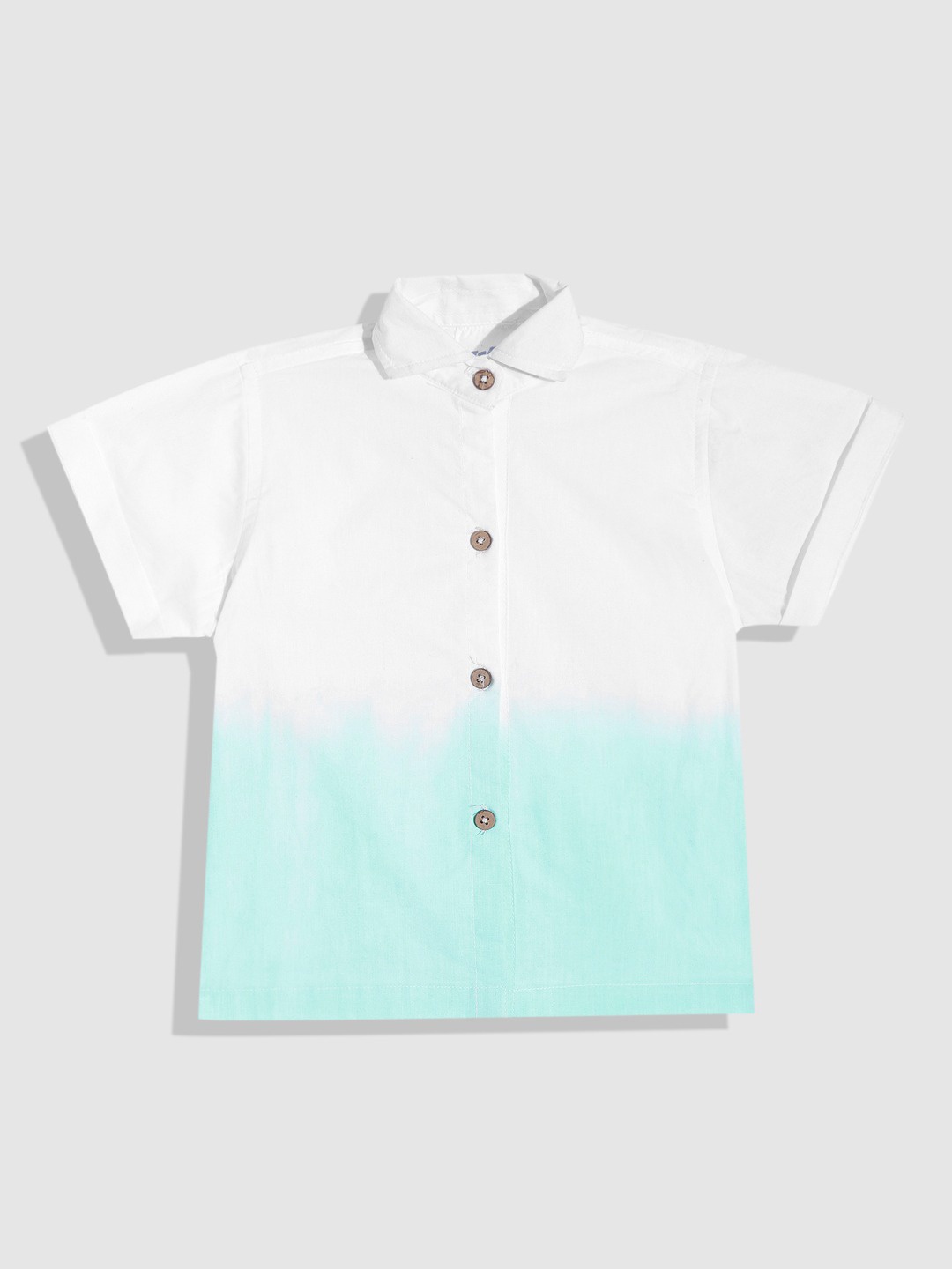 

YK Boys Blue & White Ombre Casual Shirt