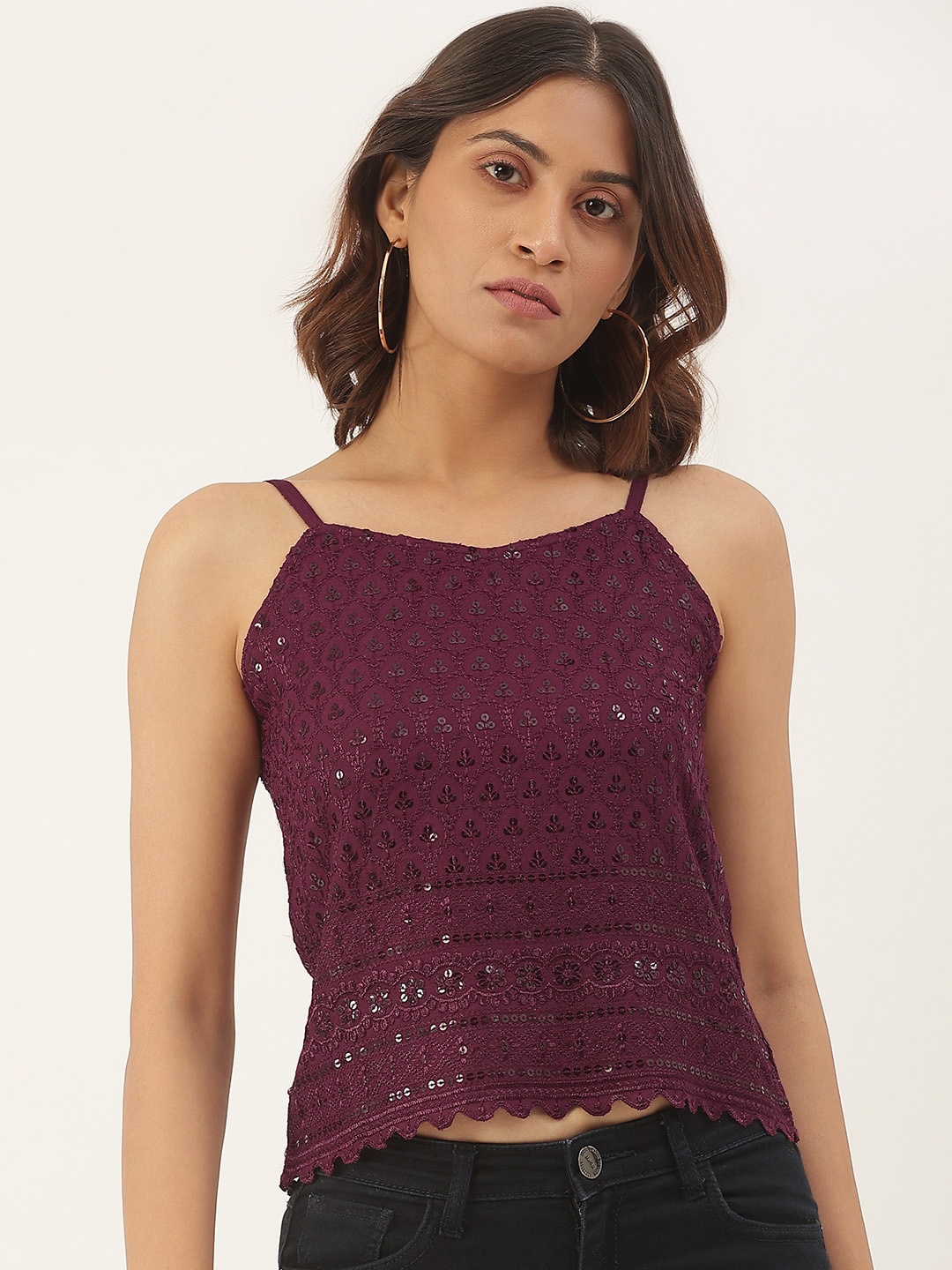 

BRINNS Purple Embellished Top