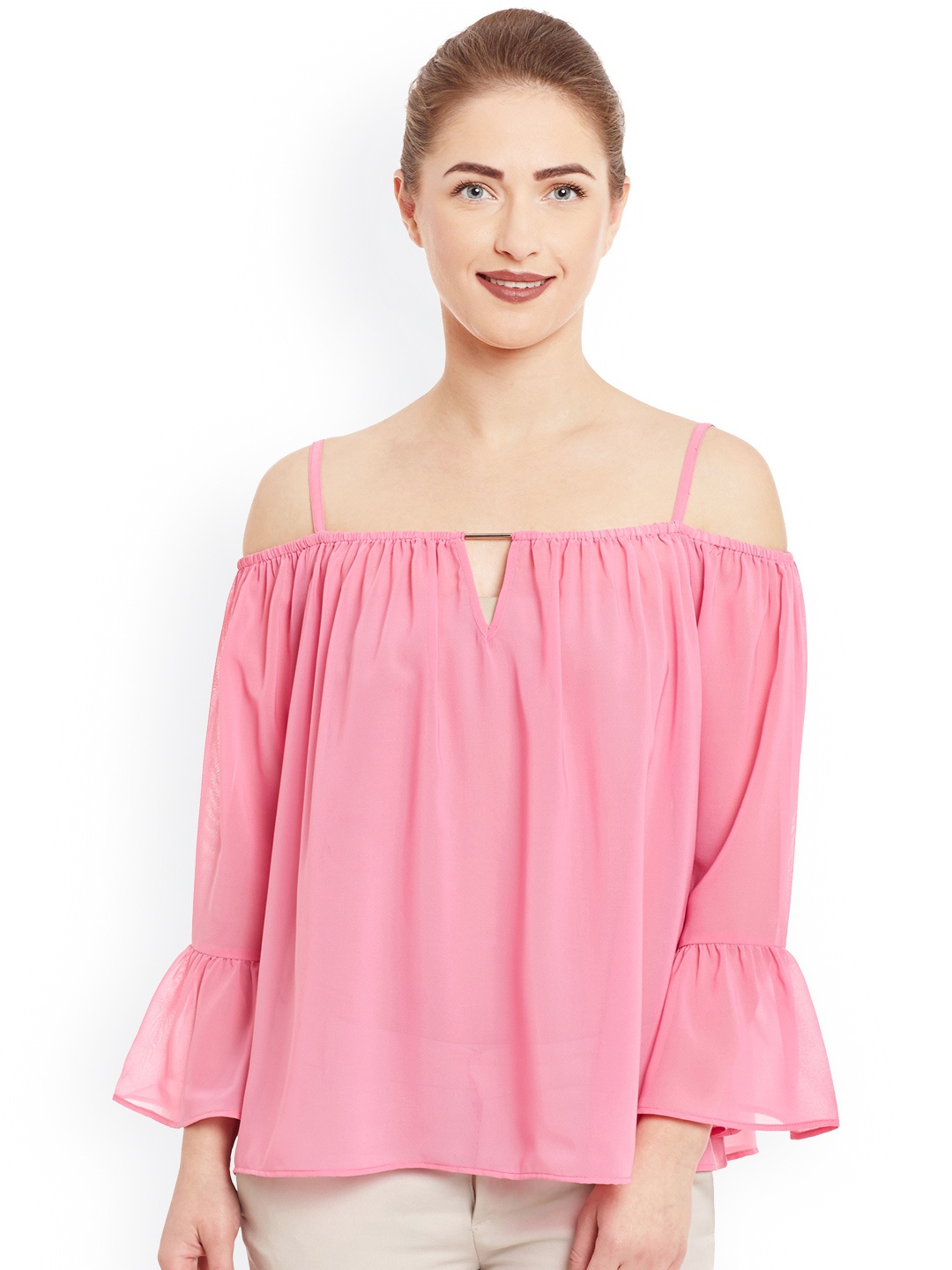 

Kazo Pink Bardot Top