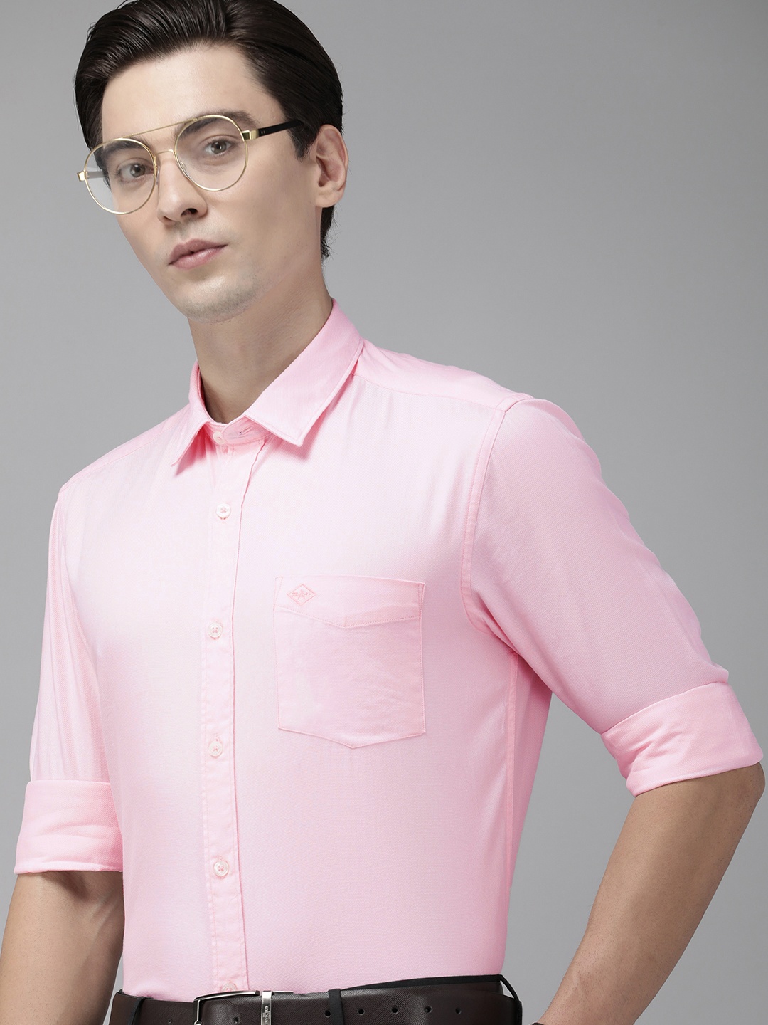 

Arrow Men Pink Manhattan Slim Fit Pure Cotton Formal Shirt