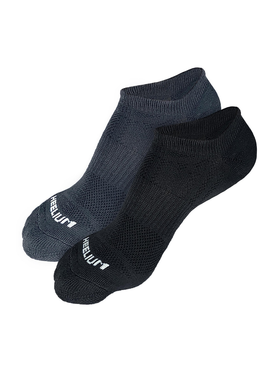

Heelium Men Pack of 2 Odour-Free Breathable Anti-Bacterial Bamboo Ankle Length Socks, Black
