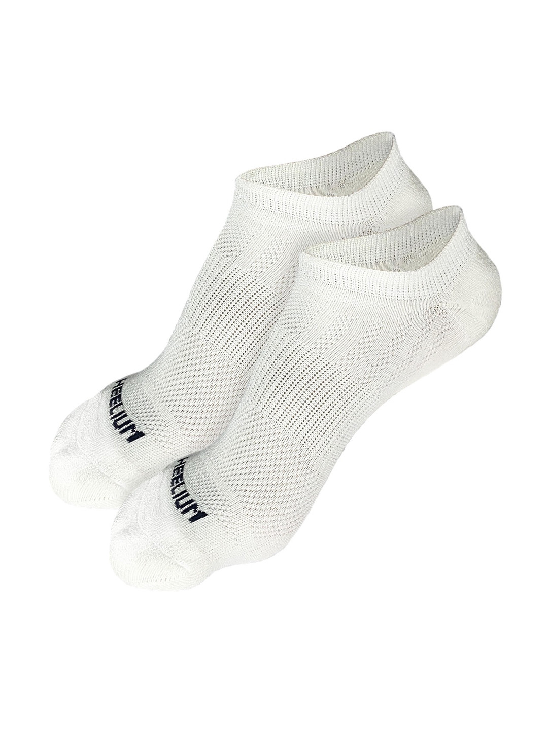 

Heelium Men Pack of 2 Odour-Free Breathable Anti-Bacterial Bamboo Ankle Length Socks, White