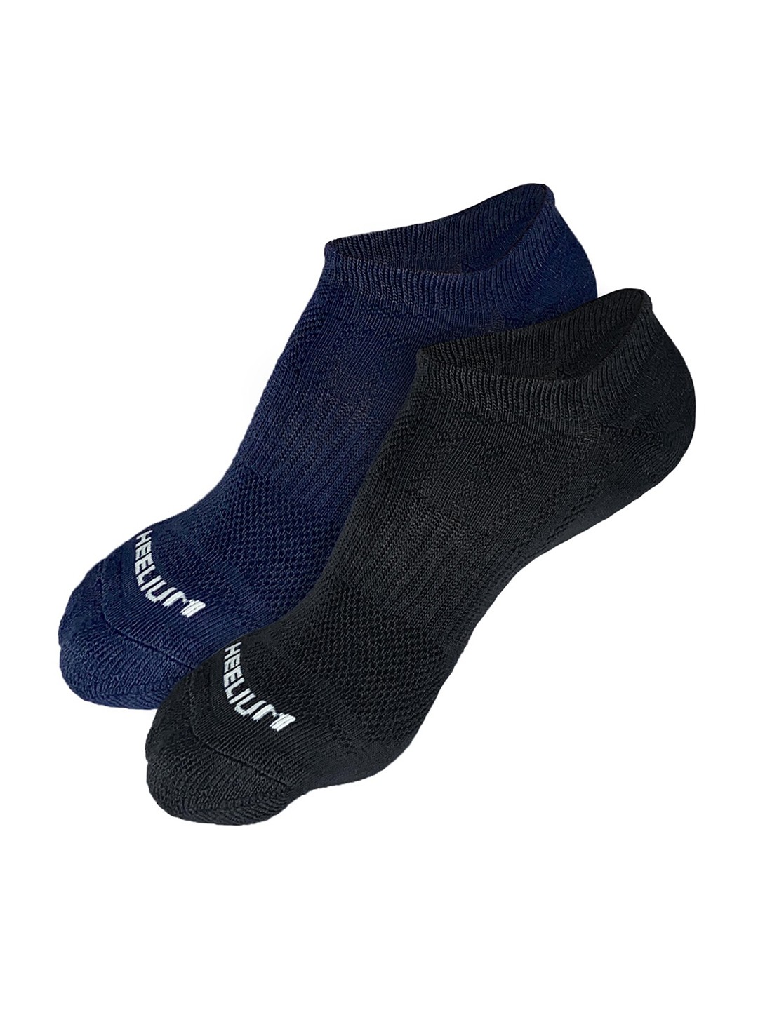 

Heelium Men Odour-Free Breathable Padded Base Anti-bacterial Bamboo Ankle Length Socks, Navy blue