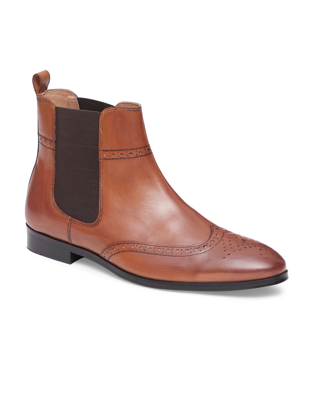 

HATS OFF ACCESSORIES Men Tan Leather Flat Boots