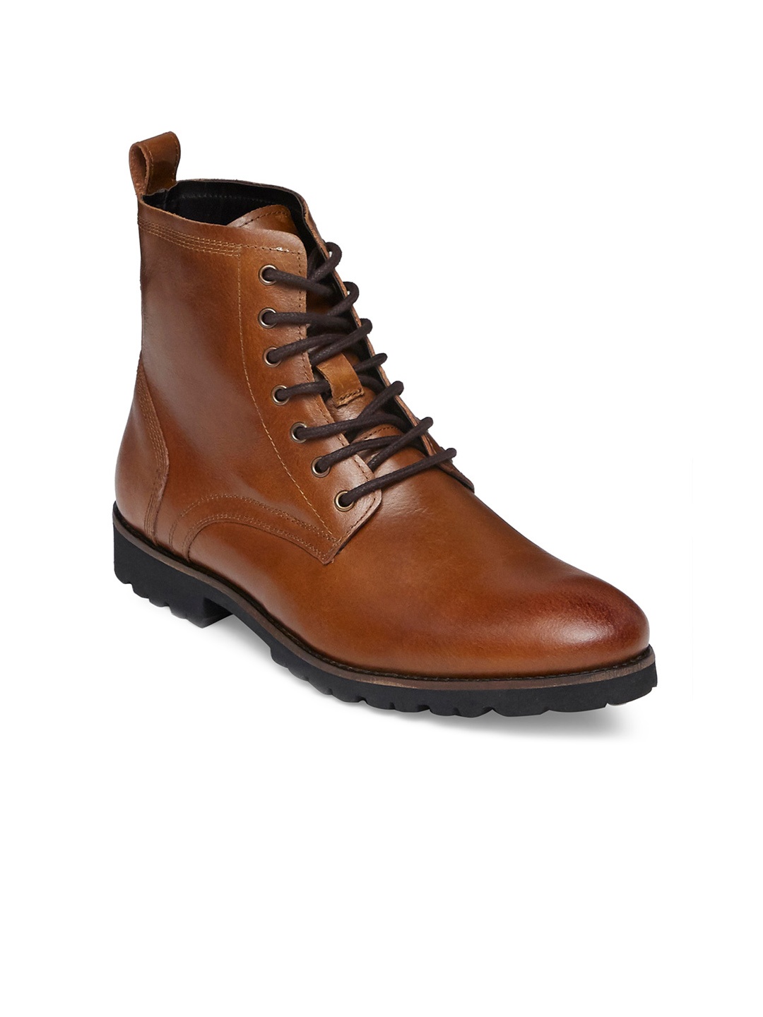 

HATS OFF ACCESSORIES Men Tan Leather Flat Boots