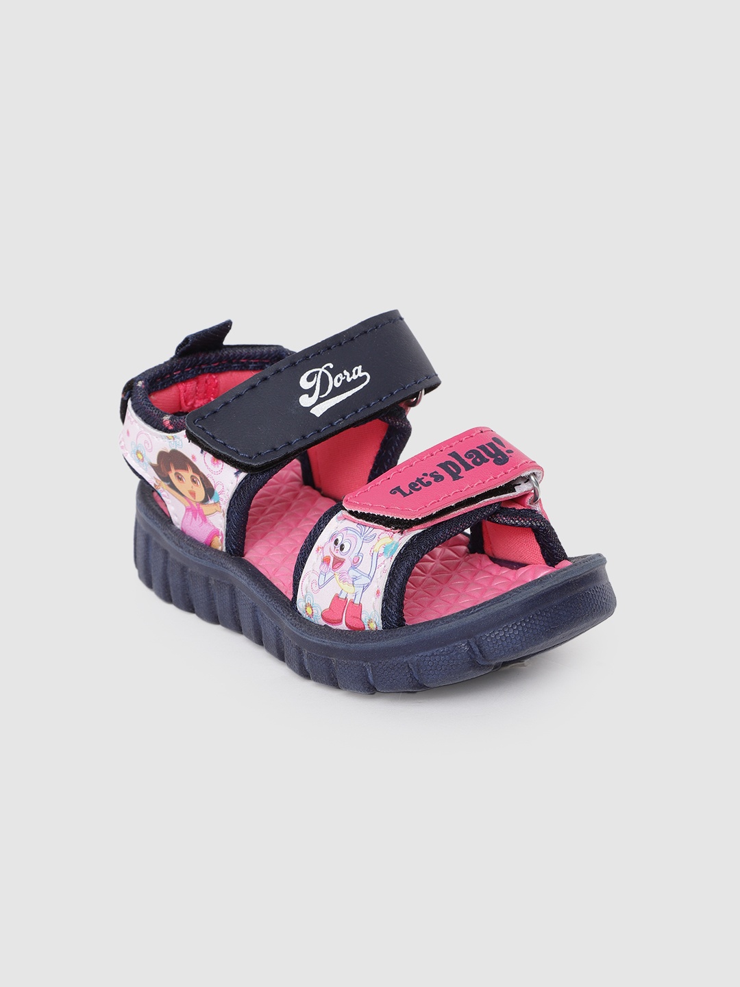 

toothless Kids Girls Dora Navy Blue Sports Sandals