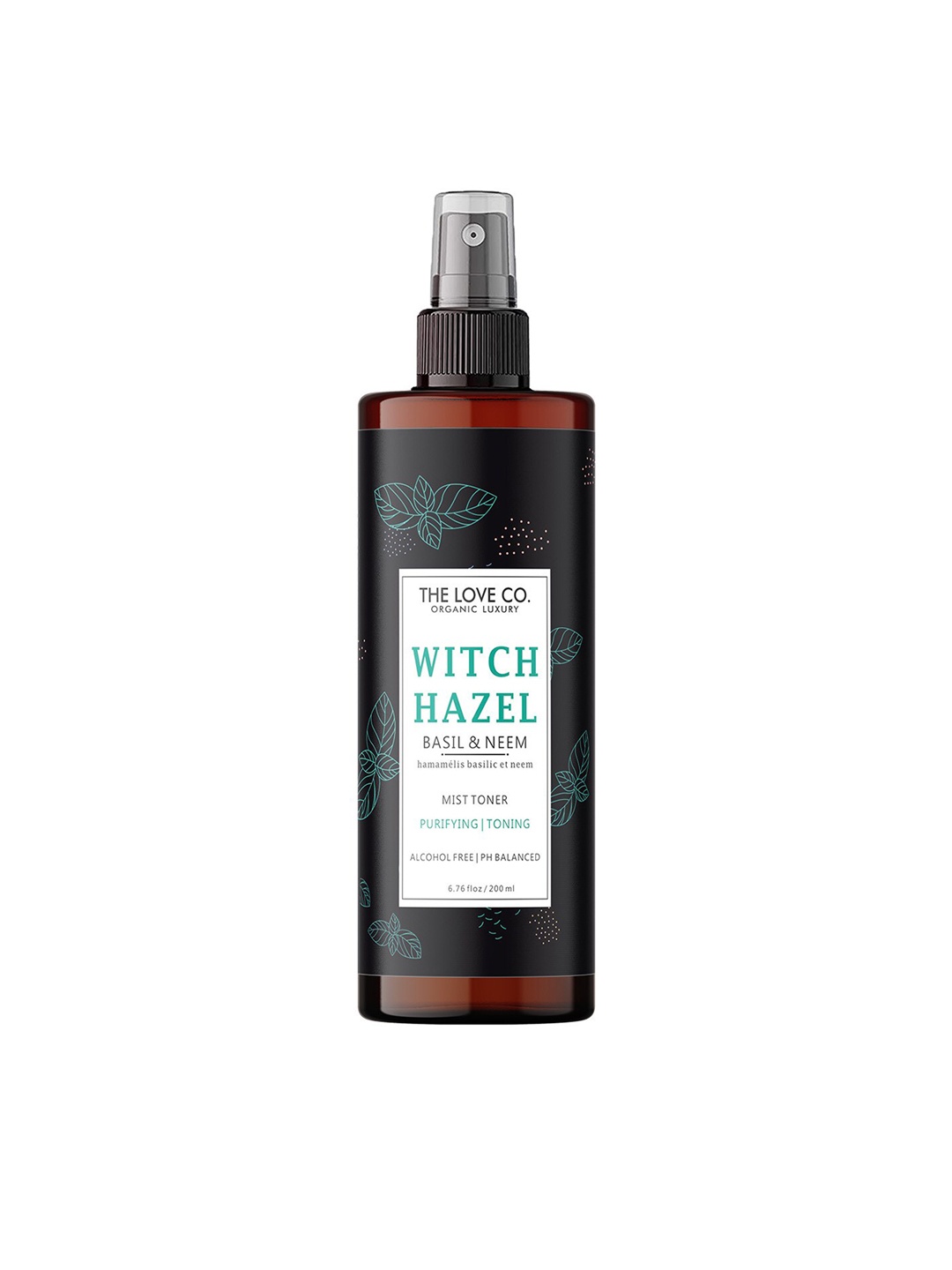 

THE LOVE CO. Luxury Witch Hazel Basil & Neem Face Mist Toner 200ml, White