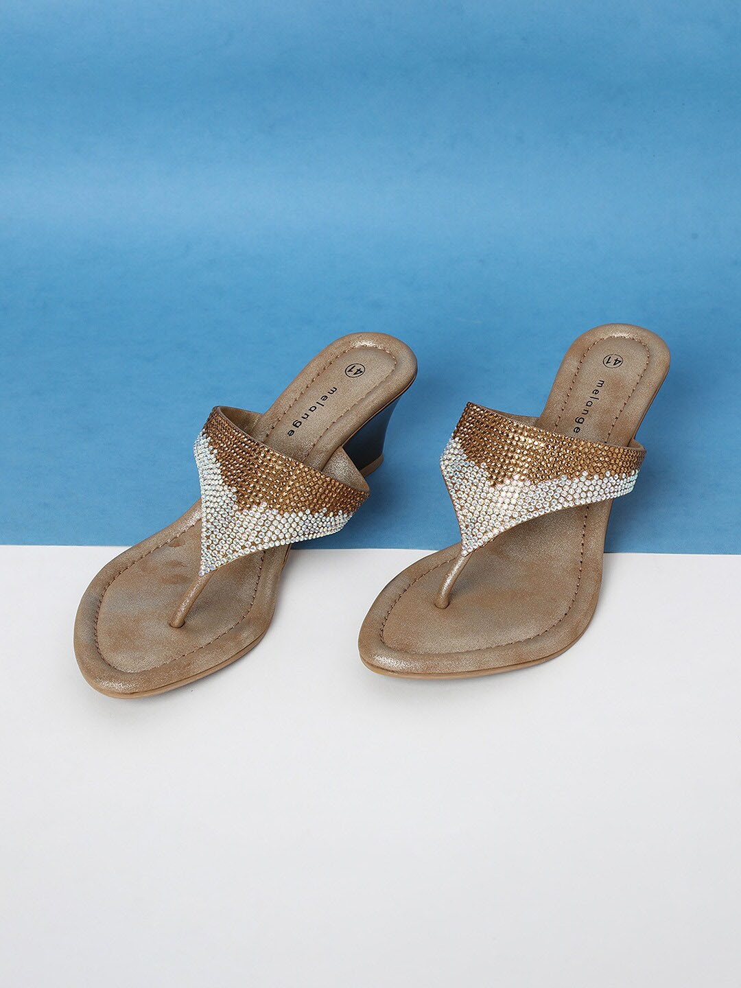 

Melange by Lifestyle Blue Wedge Sandals