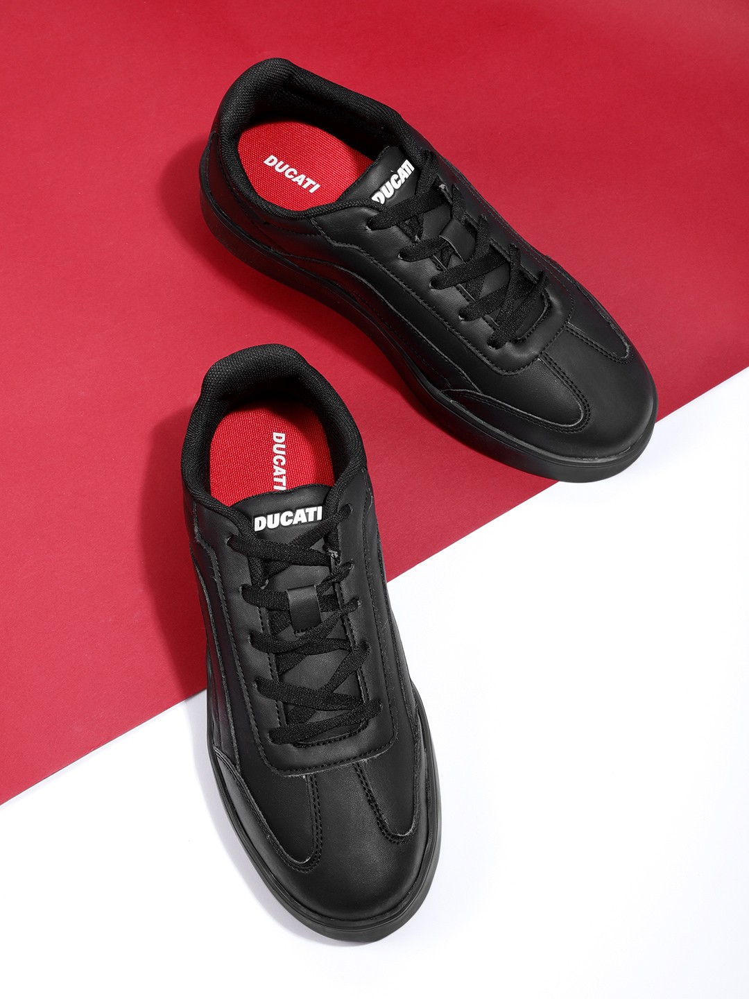 

Ducati Men Black Solid Lace-Ups Sneakers