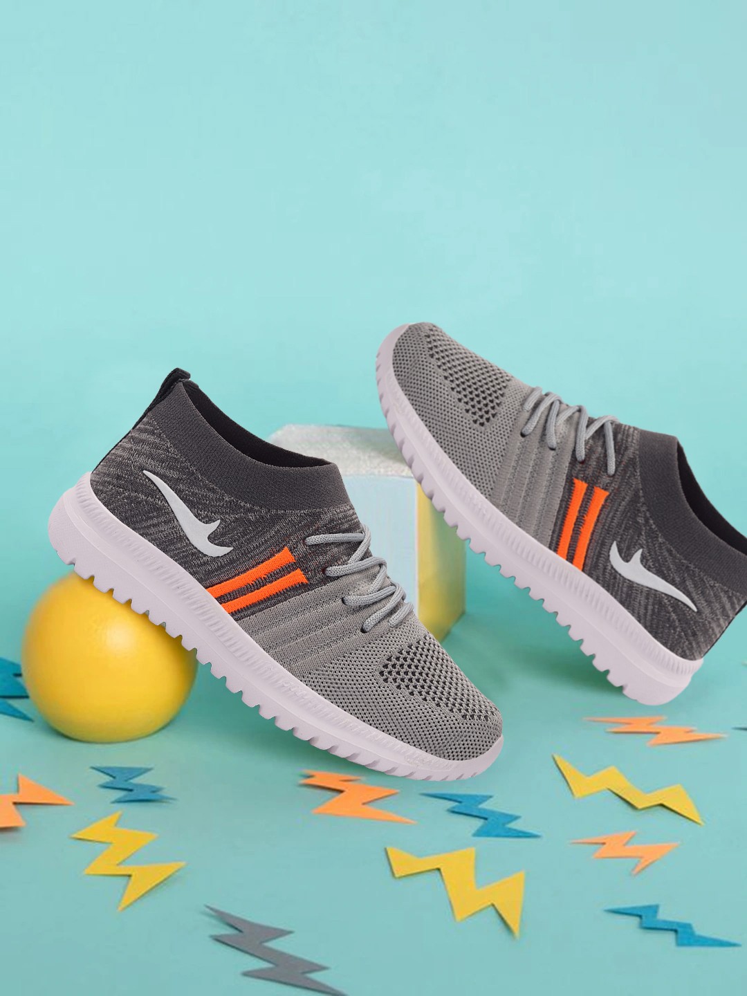 

TRASE Boys Grey Running Shoes