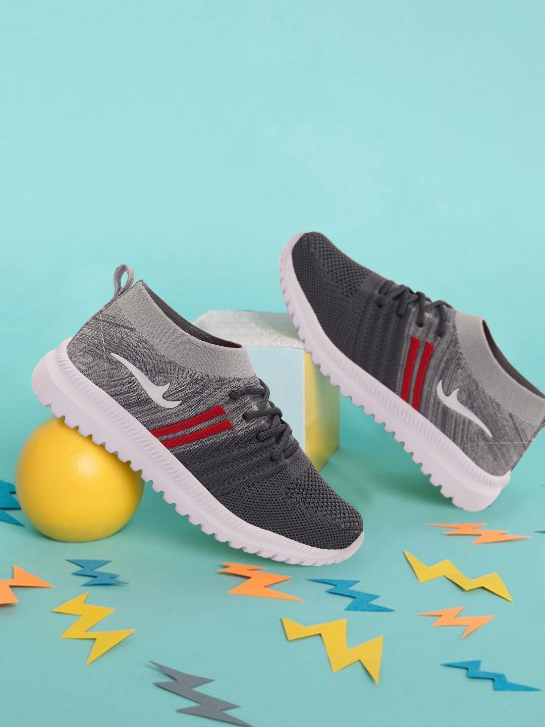

TRASE Boys Grey Running Shoes