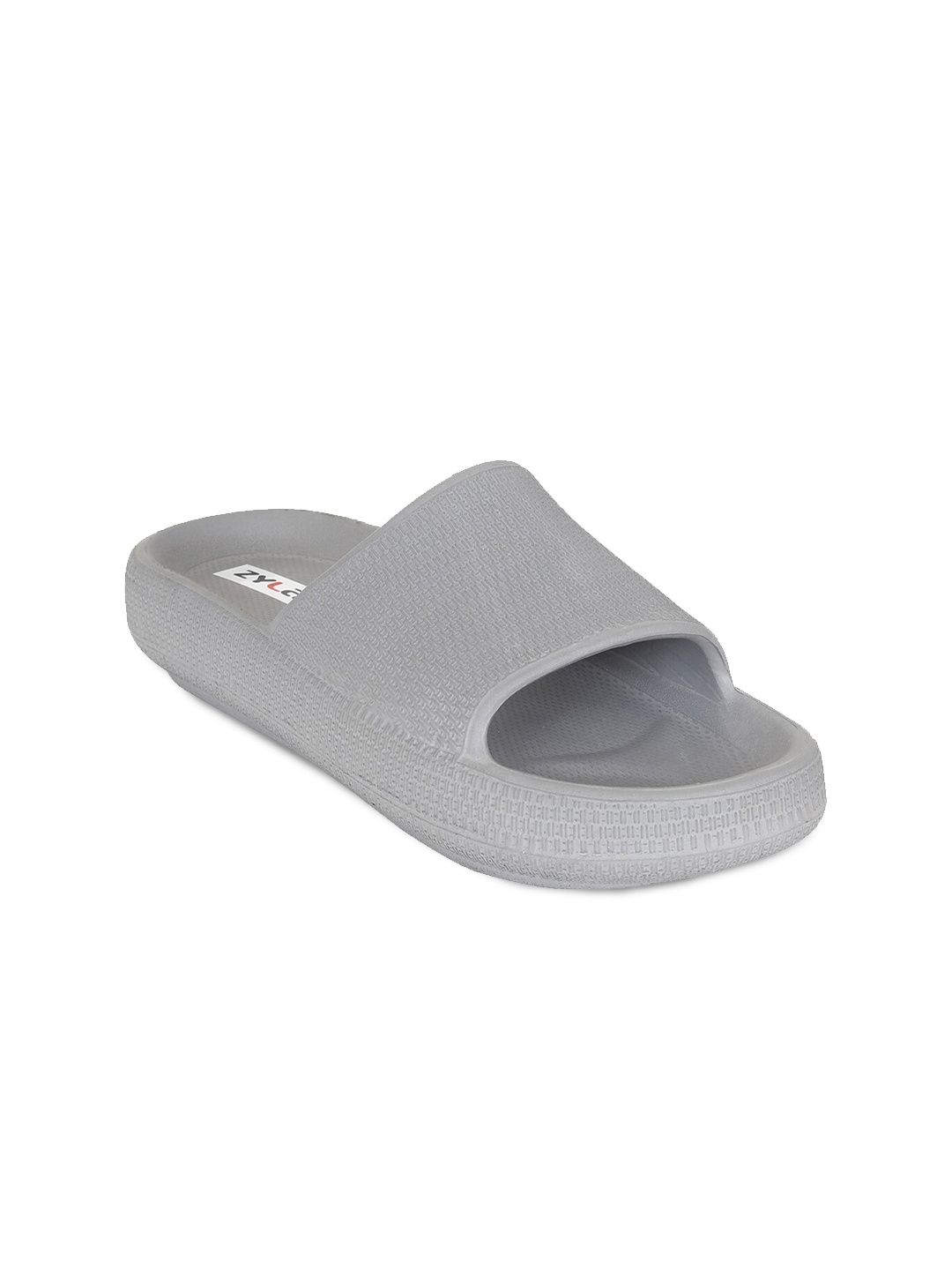 

Zyla Women Grey Rubber Sliders