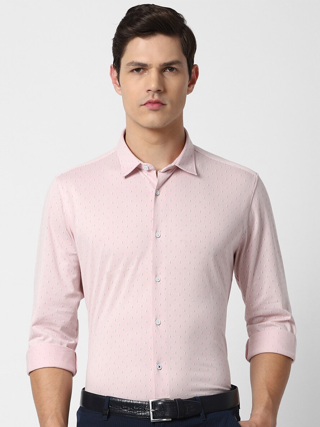 

Louis Philippe Sport Men Pink Slim Fit Casual Shirt