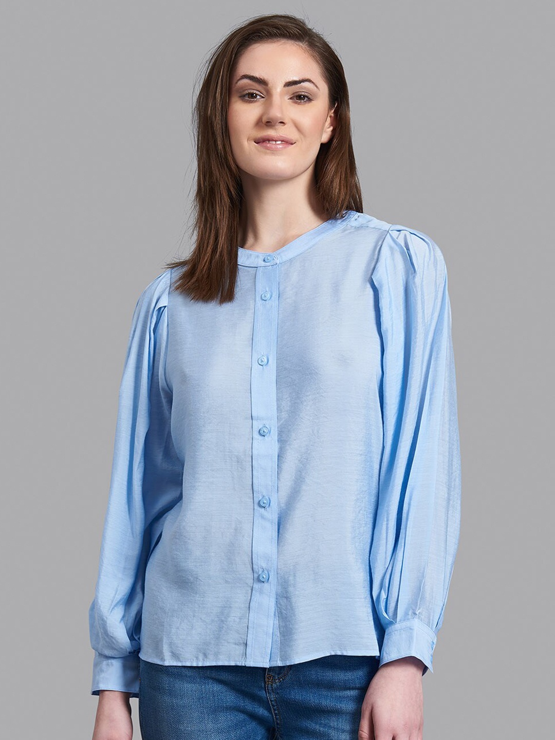

Beverly Hills Polo Club Women Blue Casual Shirt