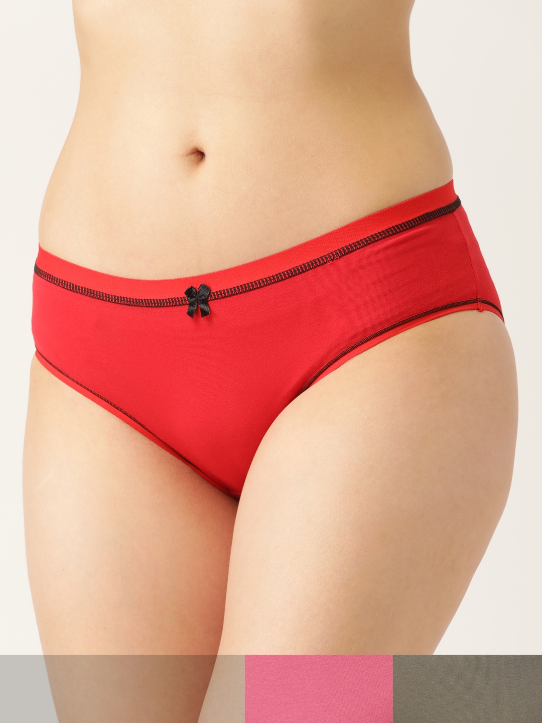 

DressBerry Women Set of 3 Assorted Cotton Hipster Briefs DB-BRF-3PP-NEWCOTTON-003C