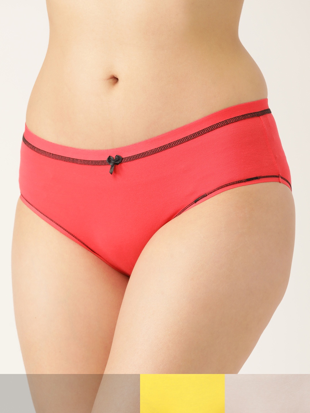 

DressBerry Women Set of 3 Assorted Cotton Hipster Briefs DB-BRF-3PP-NEWP-001AE