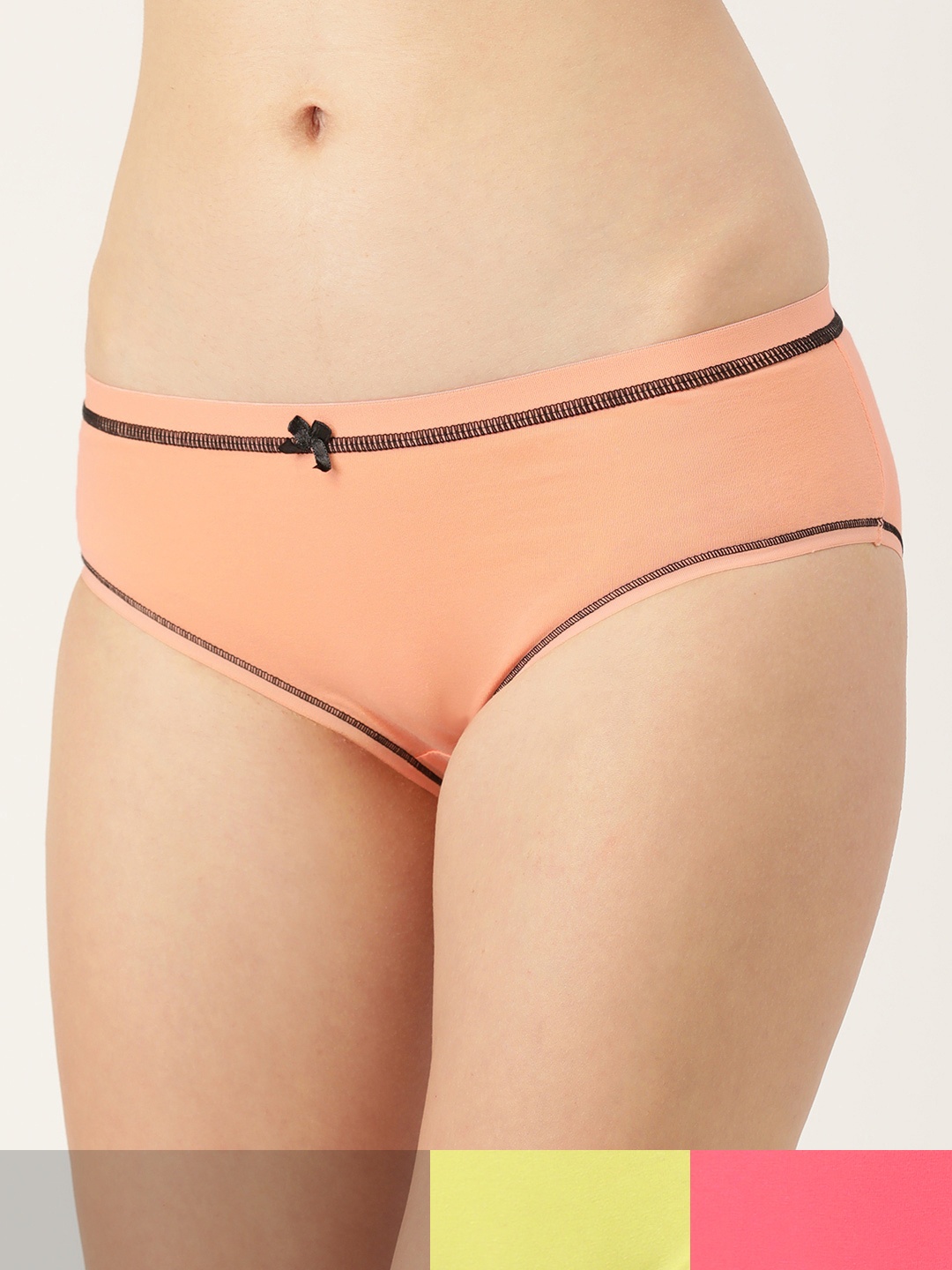 

DressBerry Pack of 3 Women Hipster Briefs DB-BRF-3PP-NEWCOTTON-005E, Assorted