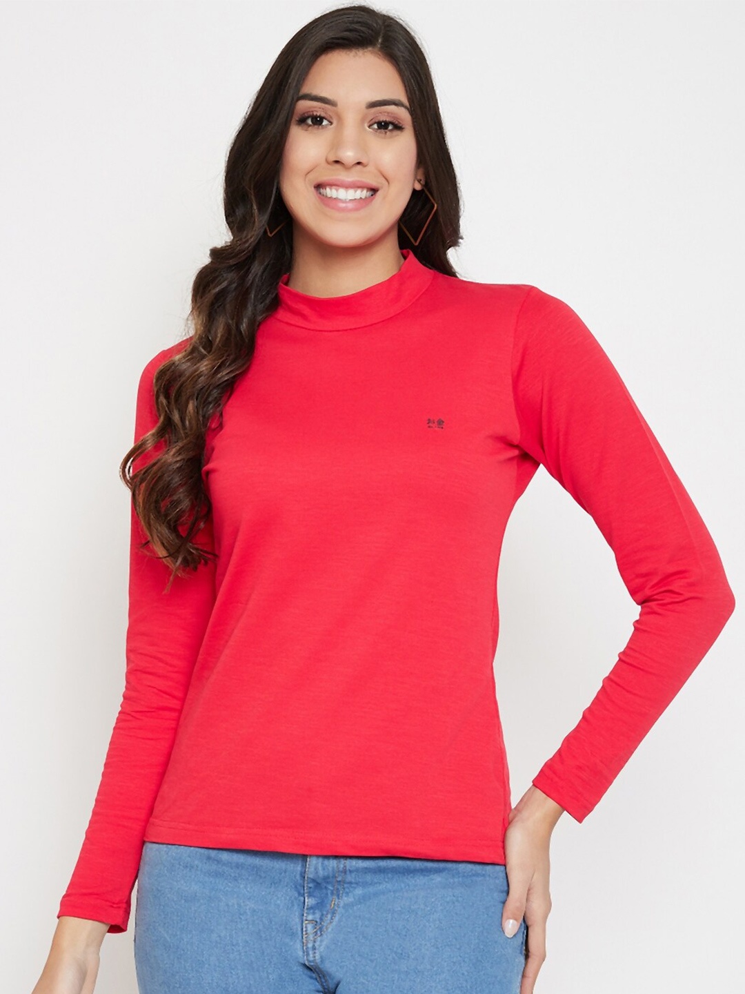 

Okane Women Red Cotton T-shirt