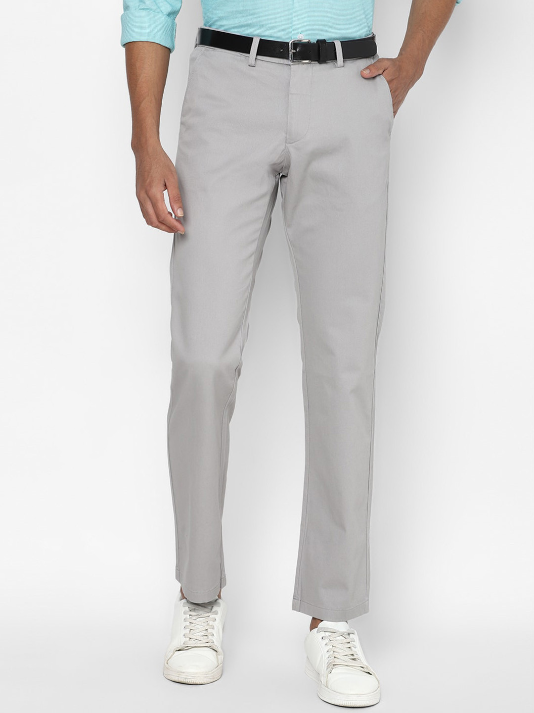 

Allen Solly Men Grey Trousers