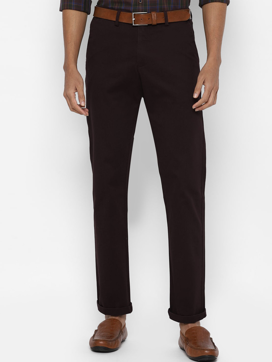 

Allen Solly Men Maroon Trouser