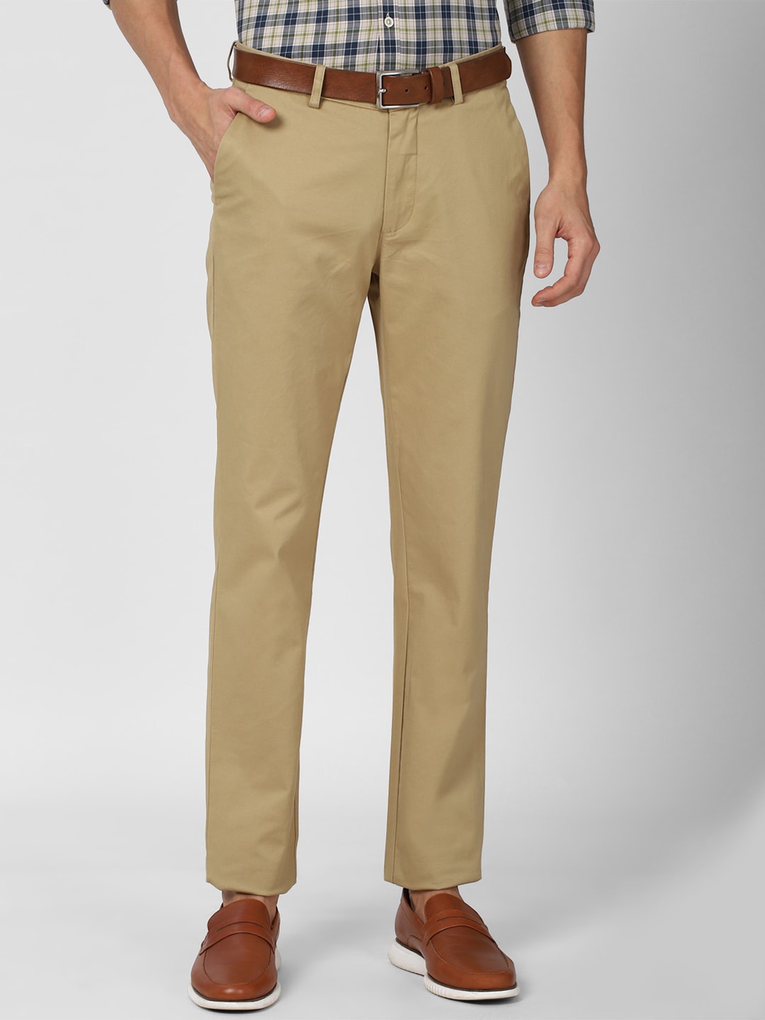 

Peter England Casuals Men Khaki Slim Fit Chinos Trousers