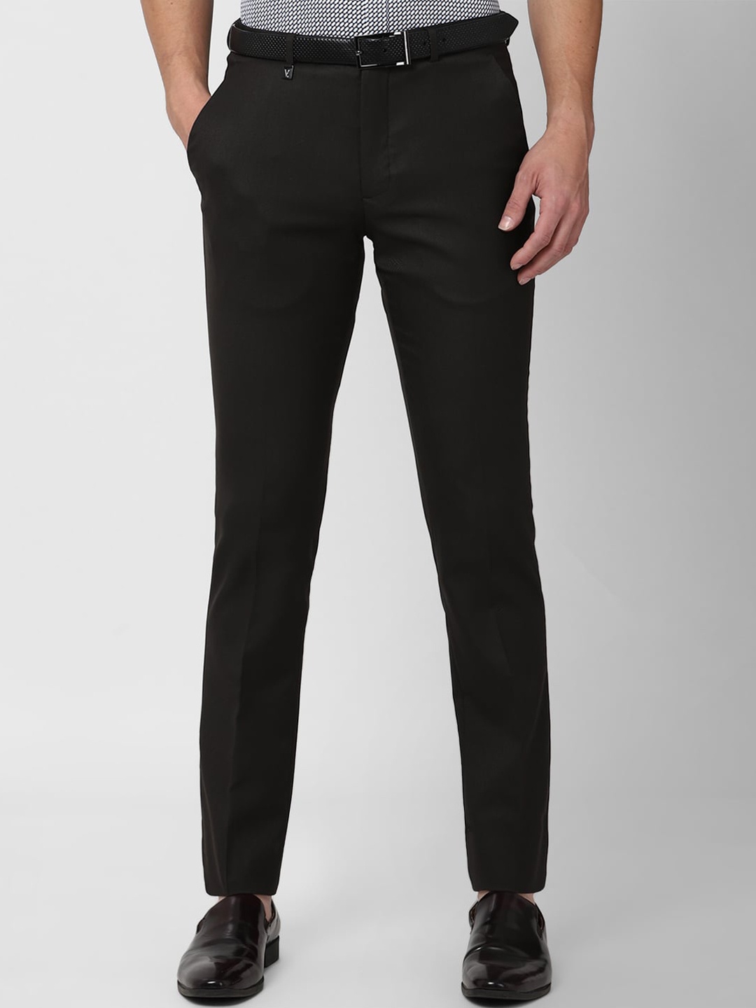 

V Dot Men Black Skinny Fit Trousers