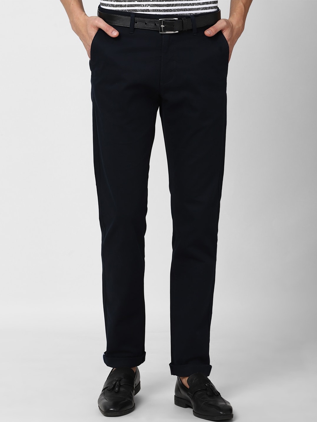 

Van Heusen Sport Men Navy Blue Slim Fit Trousers