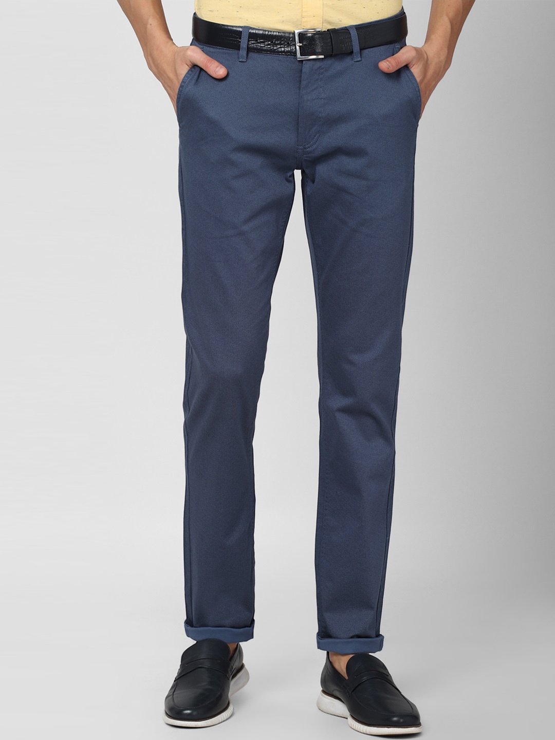 

Van Heusen Sport Men Navy Blue Slim Fit Trousers