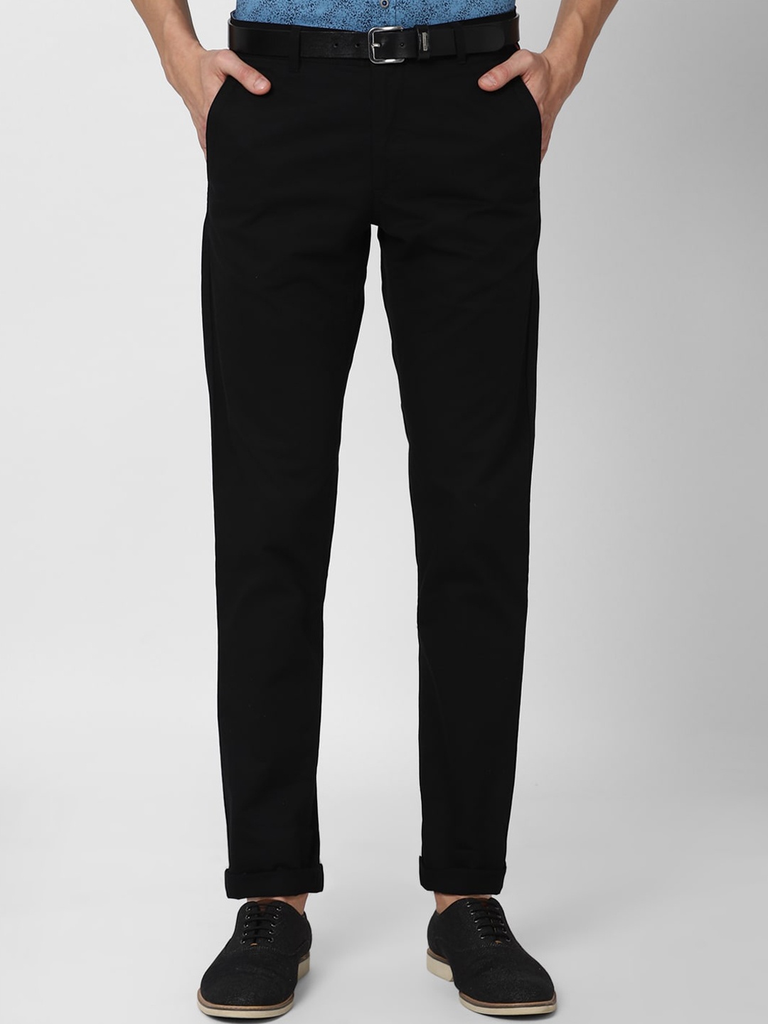 

Van Heusen Sport Men Black Slim Fit Trousers