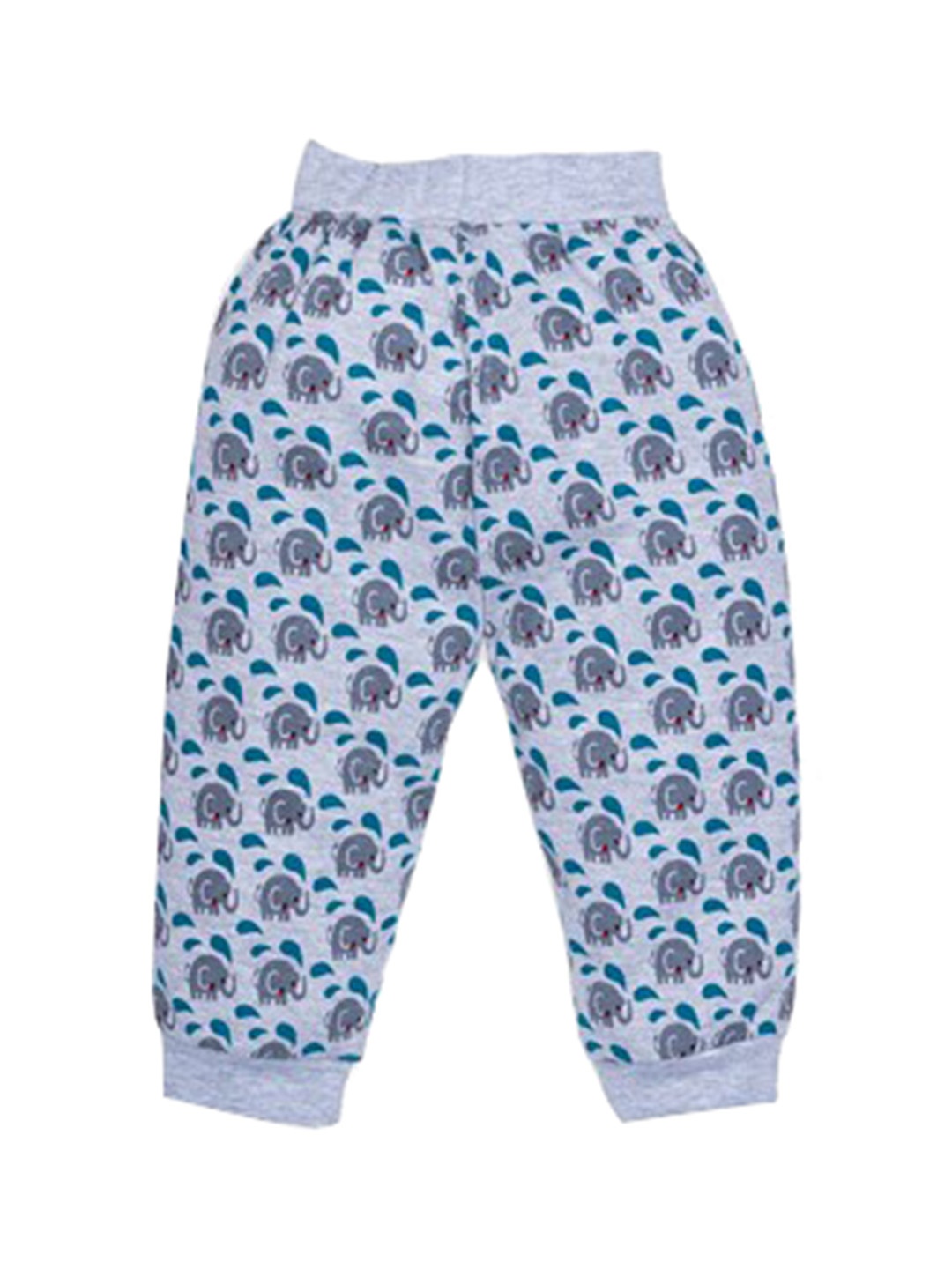 

Benny n Bunny Boys Grey Printed Pure Cotton Joggers