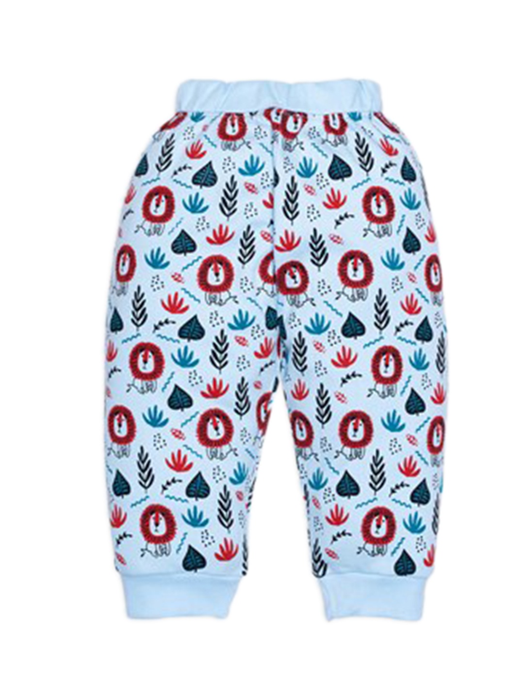 

Benny n Bunny Boys Blue & Red Printed Pure Cotton Joggers