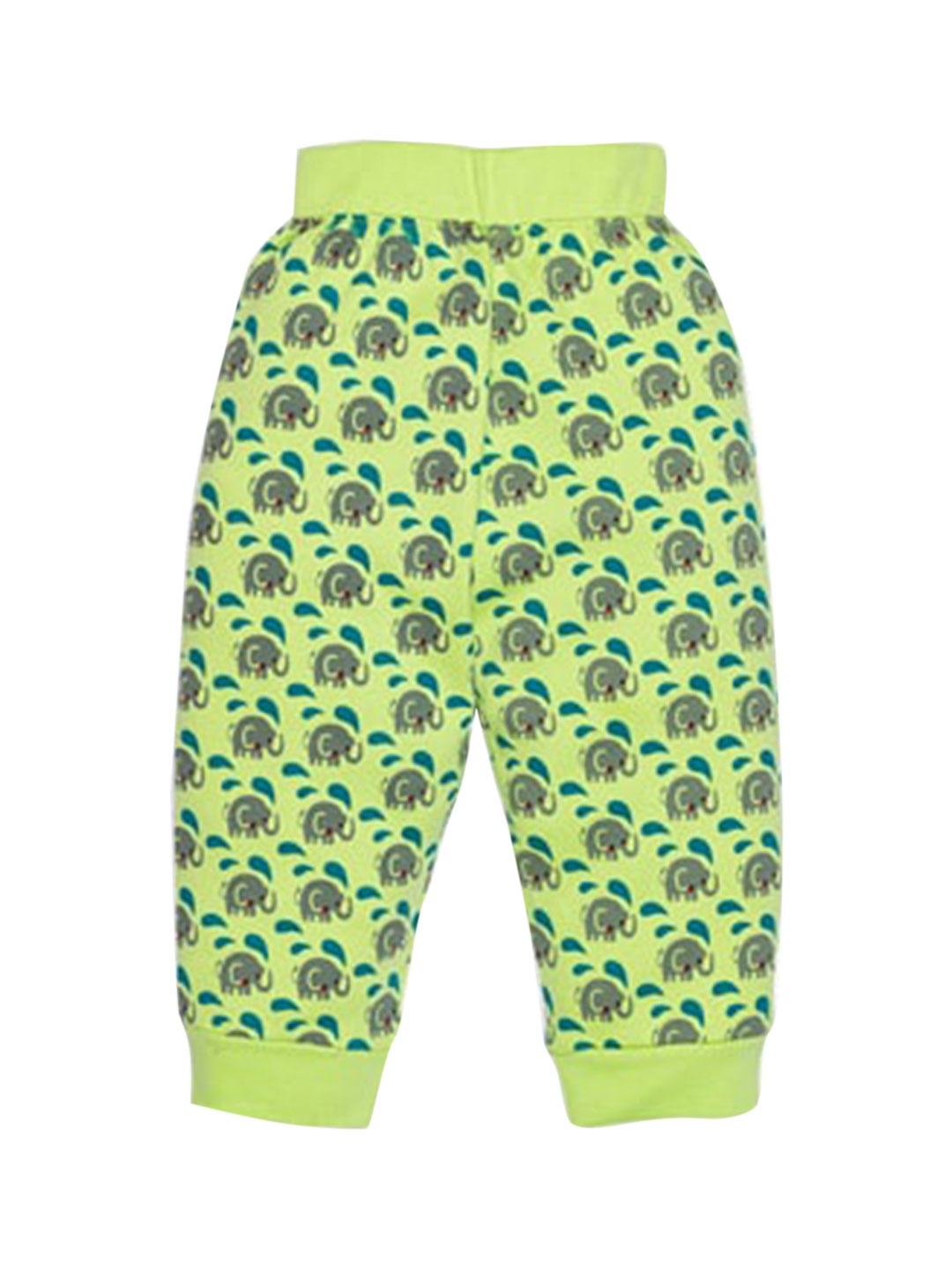 

Benny n Bunny Boys Green Printed Pure Cotton Joggers