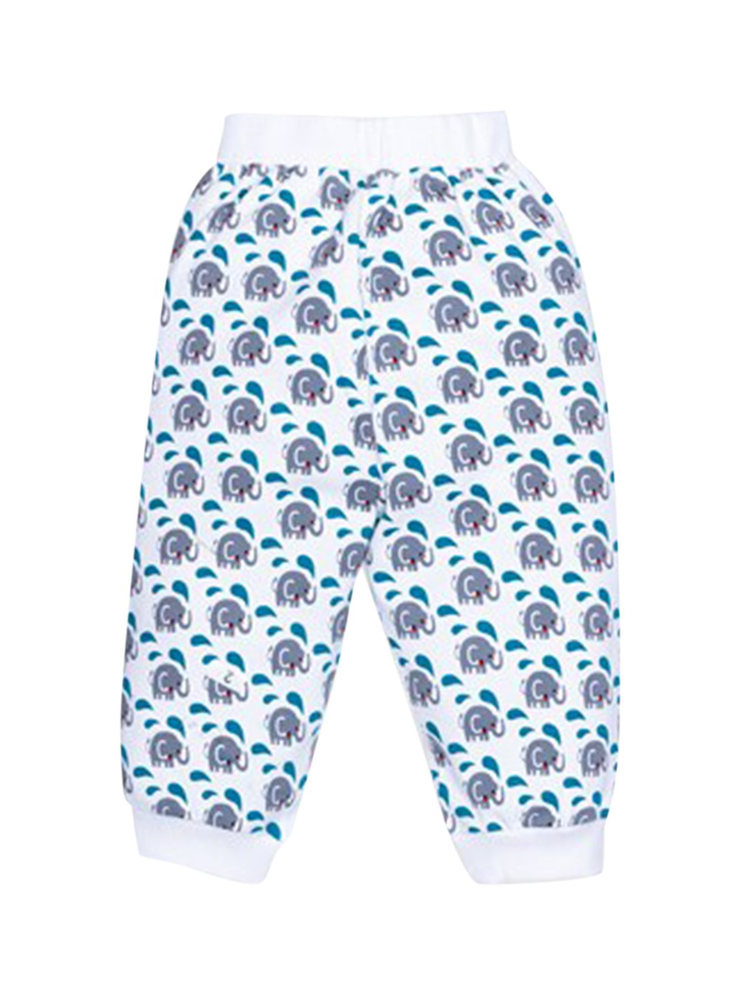 

Benny n Bunny Infant Boys White Printed Pure Cotton Joggers