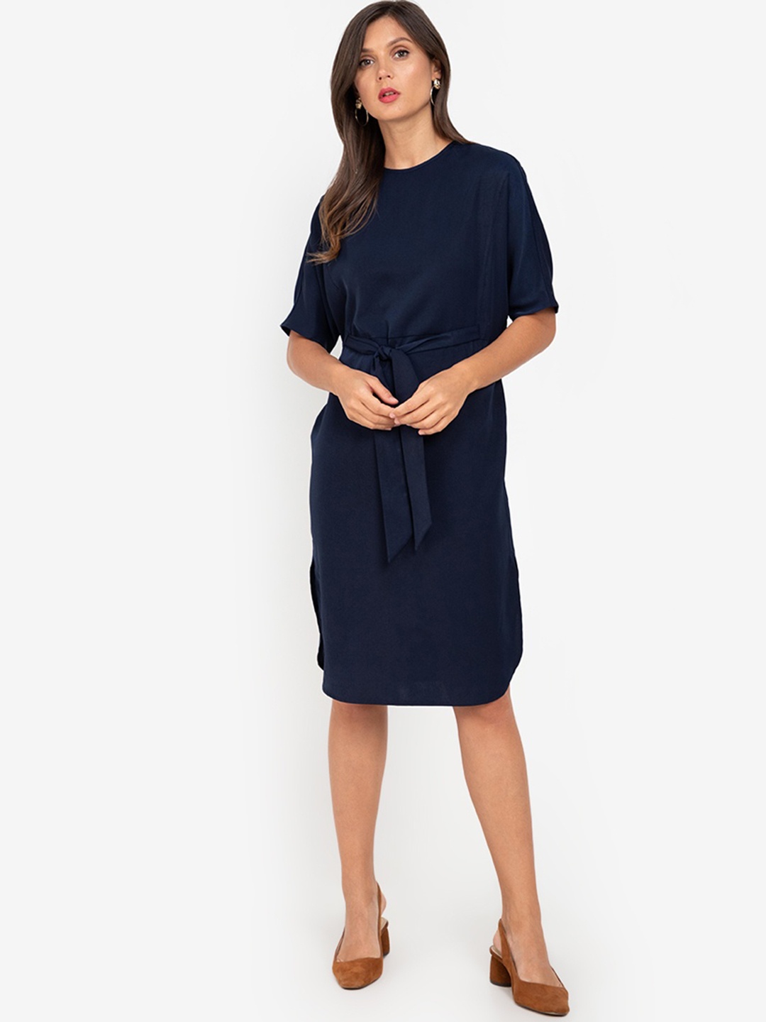 

ZALORA WORK Navy Blue Bodycon Dress