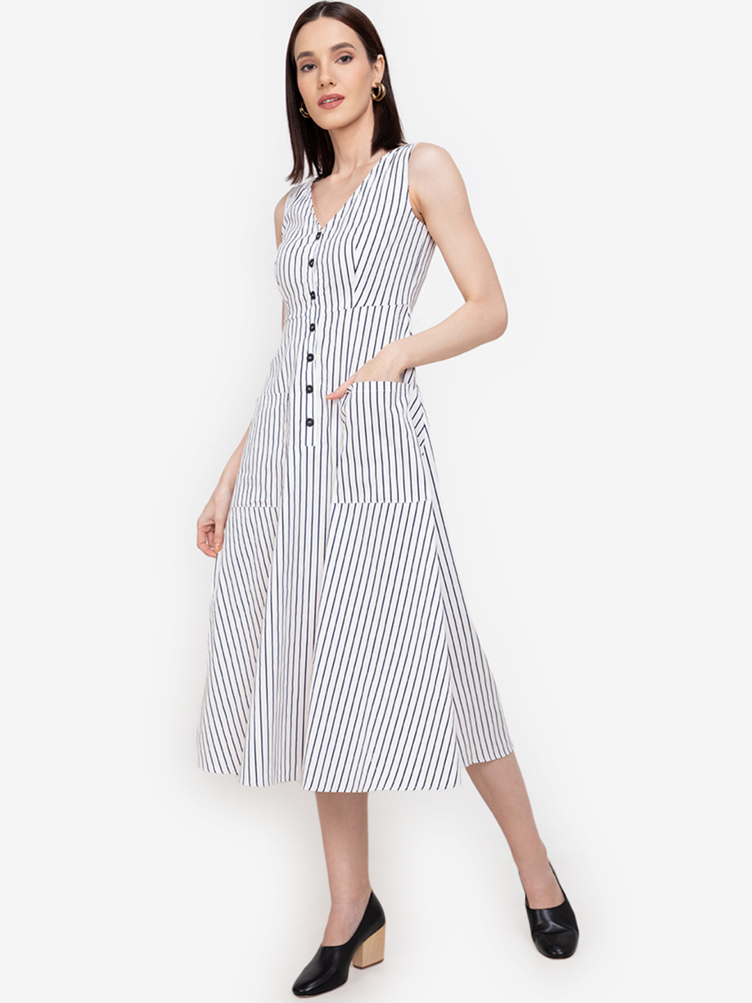 

ZALORA WORK Multicoloured A-Line Mini Dress, Multi