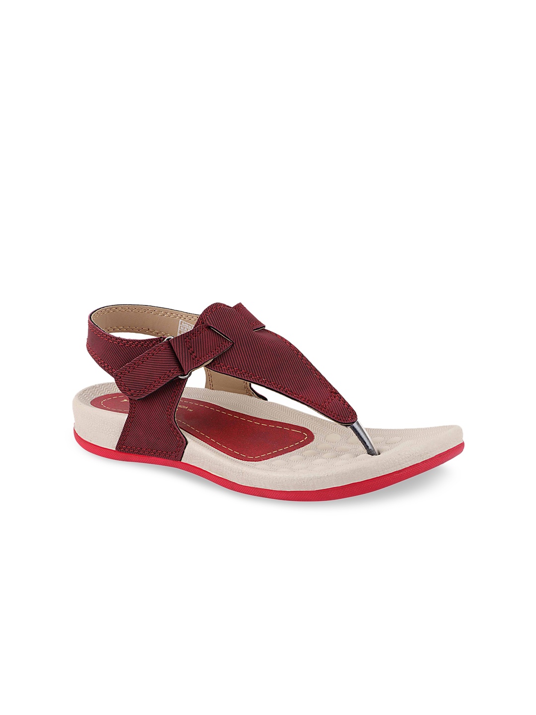 

WELCOME Women Red T-Strap Flats