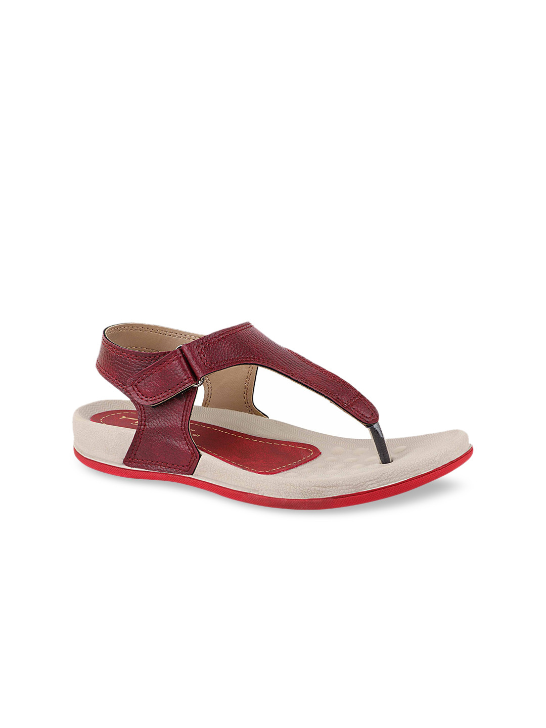 

WELCOME Women Red T-Strap Flats