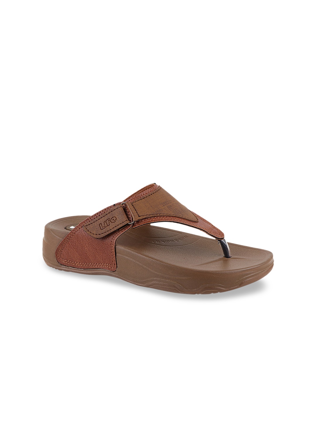 

WELCOME Women Brown T-Strap Flats