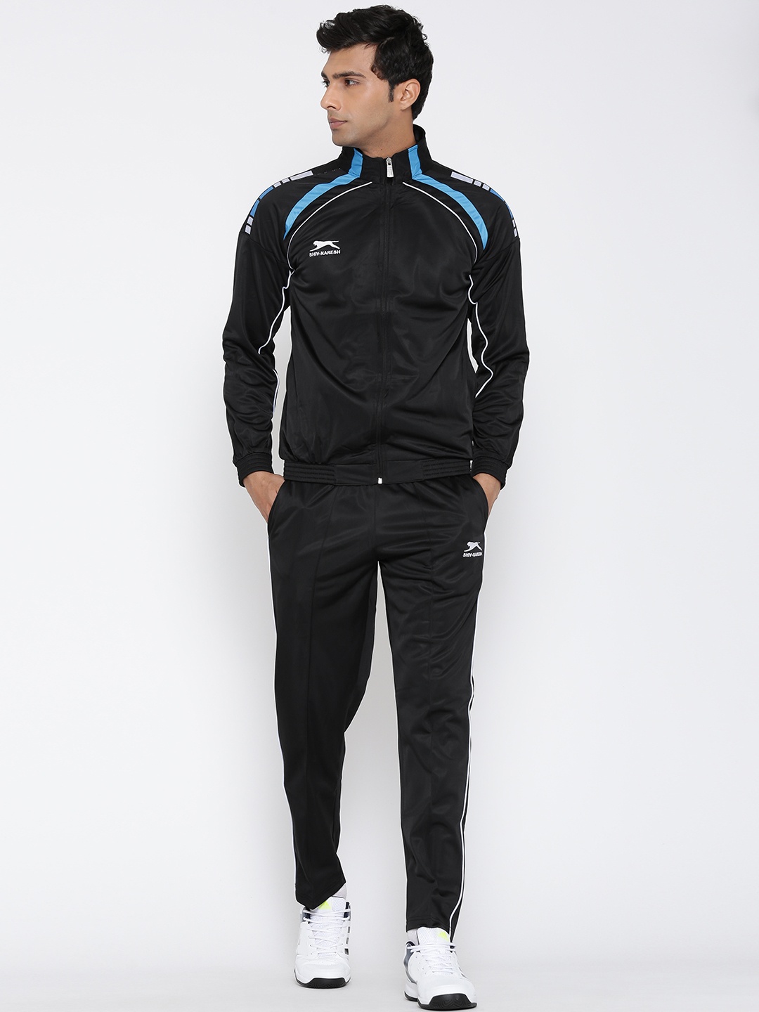 

Shiv Naresh Black Solid Tracksuit