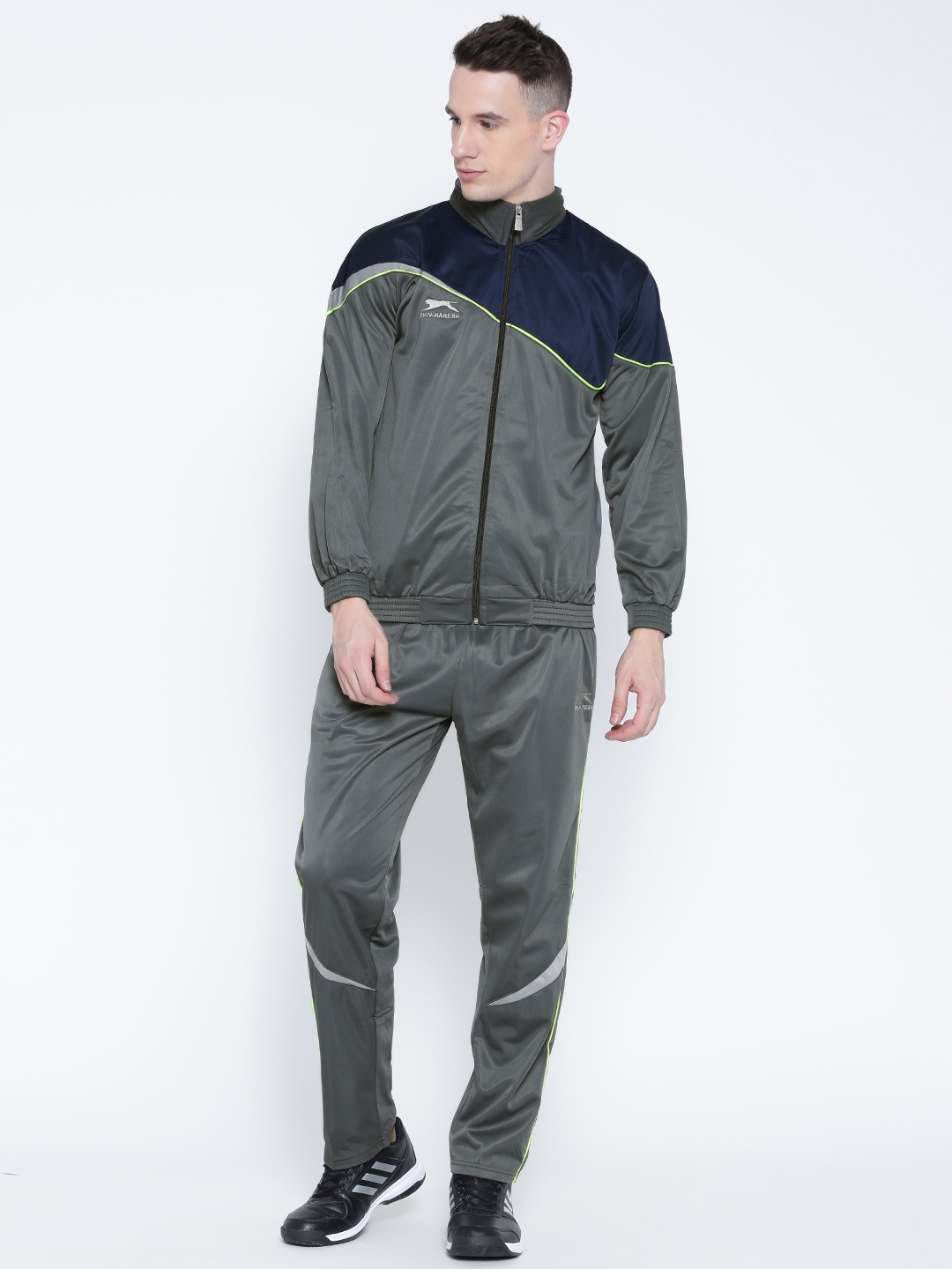

Shiv Naresh Grey Solid Tracksuit