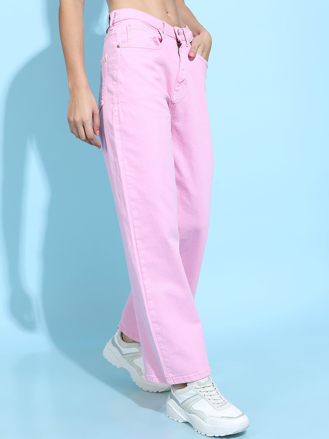 

Tokyo Talkies Women Pink Dad Fit Jeans
