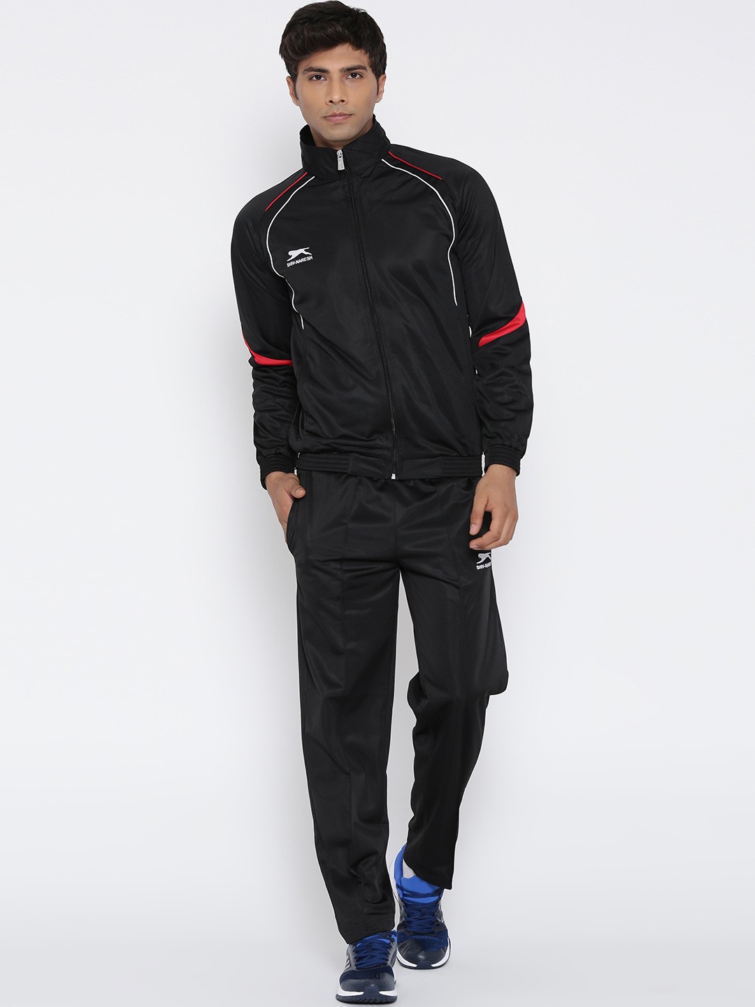 

Shiv Naresh Black Solid Tracksuit