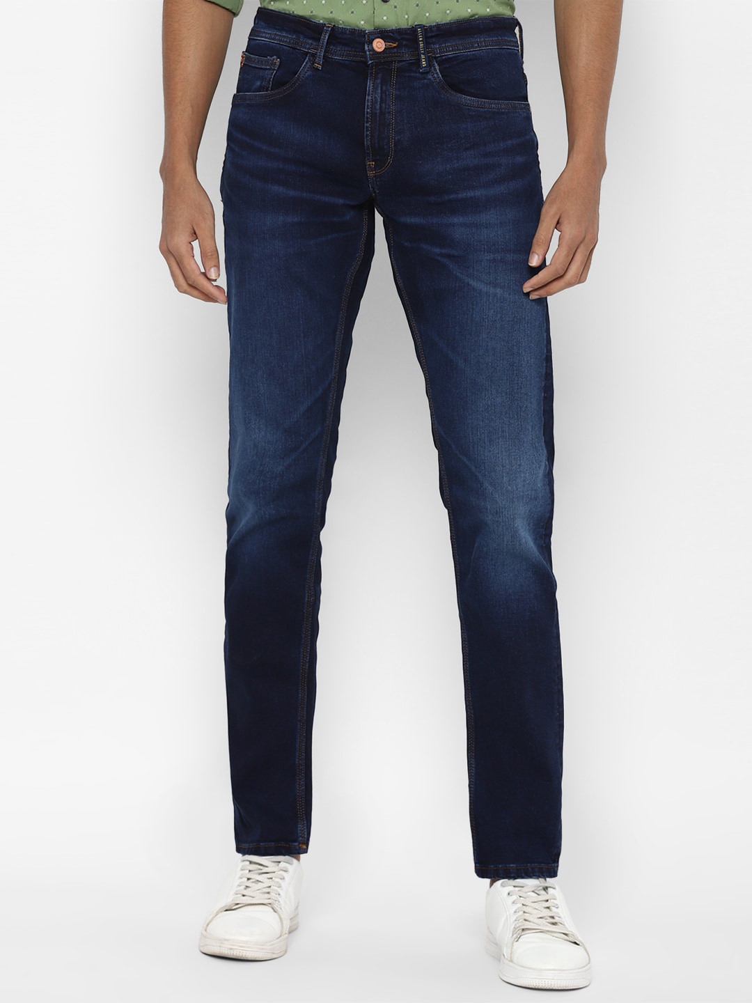 

Allen Solly Men Navy Blue Slim Fit Light Fade Jeans