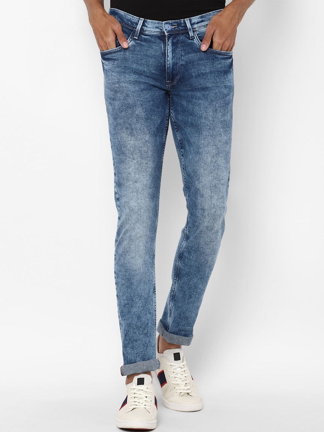 

Allen Solly Men Blue Skinny Fit Light Fade Mid-Rise Jeans
