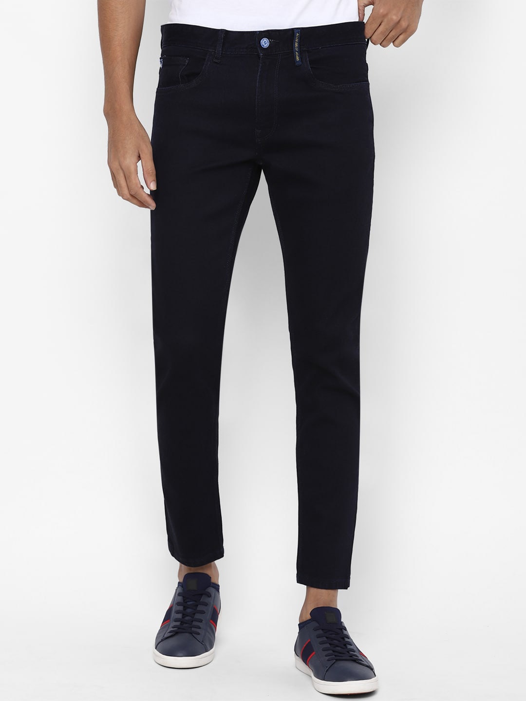 

Allen Solly Men Navy Blue Slim Fit Cotton Jeans